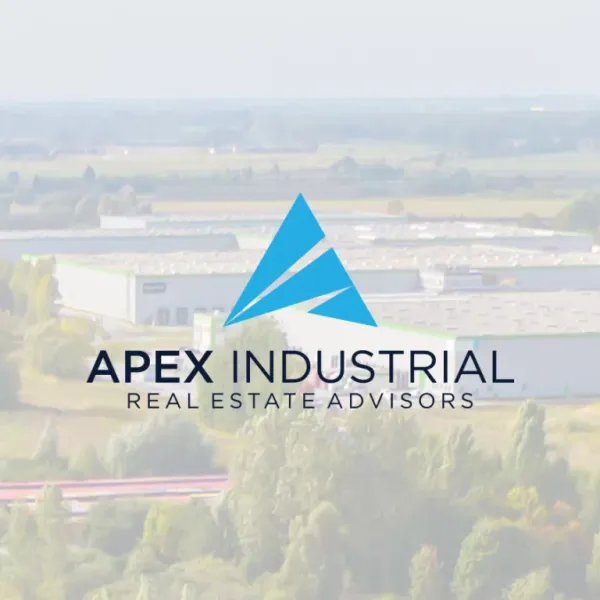 Apex Industrial — aerial view of an industrial property with the Apex Industrial logo