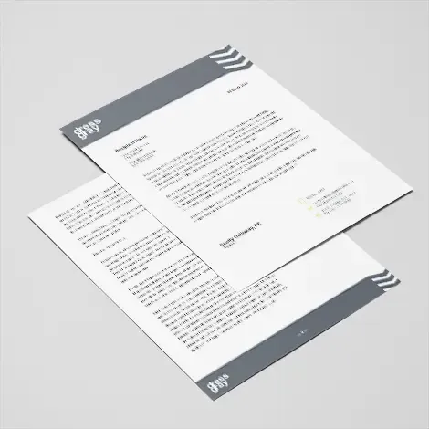 dress gray branded letterhead