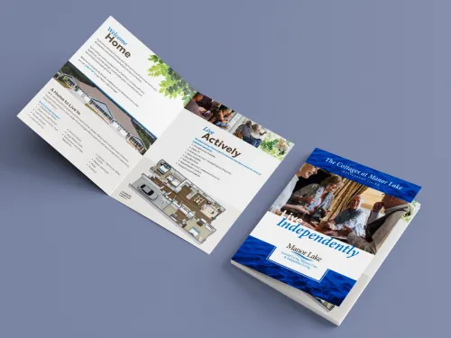 The Cottages at Manor Lake brochure cover