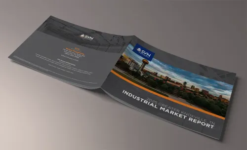 SVN Wood Properties Greater Knoxville Industrial Market Report, front and back cover